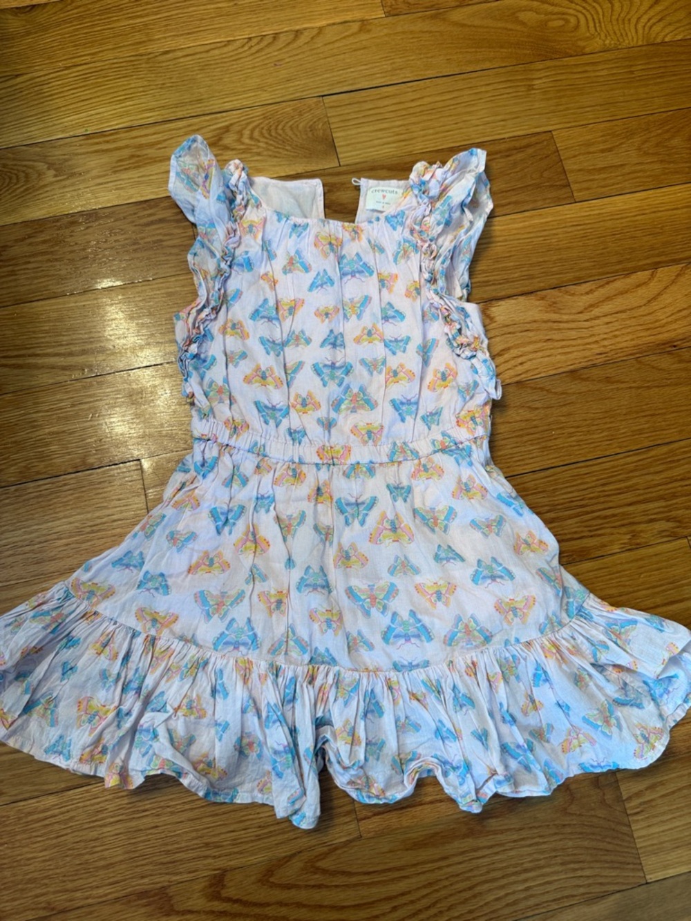 Crewcuts Girls Butterfly Sundress - Pink, White, Blue & Yellow size 4